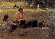 Isaac Israels Bois de Boulogne Germany oil painting artist